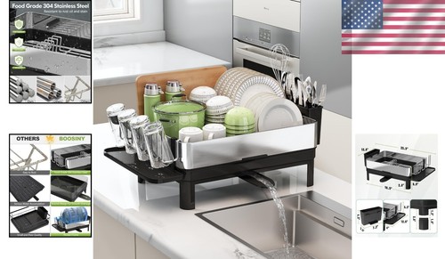 Easy-To-Clean Dish Drying Rack with Cup Holder - Local Pick Up and Assembly - Picture 2 of 8