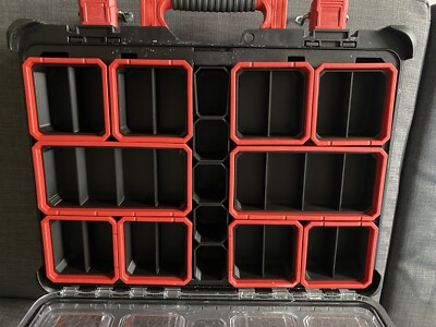 Komplettset tiefe Milwaukee Packout halbe Höhe Nestschalen & Mittelschalen