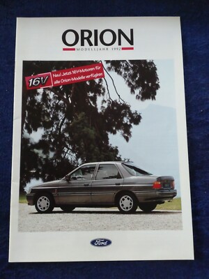 Ford Orion 16V Ghia Si Ghia CLX CL Prospekt 02.1992