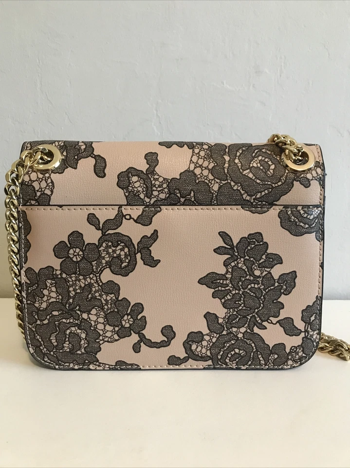 Bolso Bandolera Michael Kors Sloan Lace Oyster $428 Cadena Pequeña Mujer Hombro Foto 4 de 4