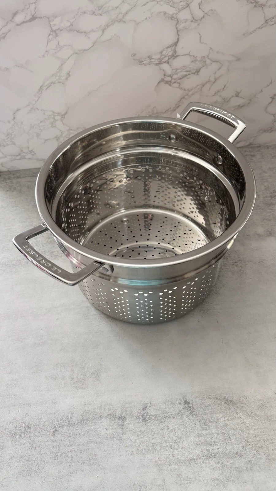 Le Creuset Pasta Insert Stainless Steel Strainer Colander New
Opens in a new window or tab