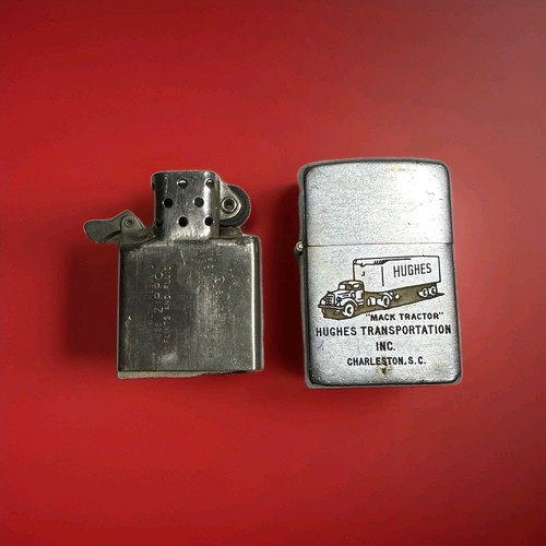 1950 - 1957 HUGHES Transportation Charleston SC Petroleum Mack Trucks Zippo