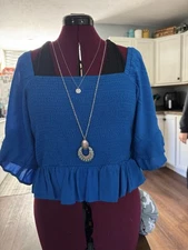 Shyanne Brand Women’s Flutter Sleeve Blouse Size Large from Boot Barn 