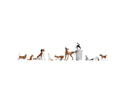 Cats and Dogs (10) Figure Set Gaugemaster GM3910156