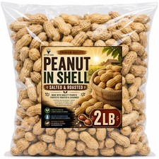 Peanuts In Shell 2 LB Unsalted Roasted Healthy Natural Snack