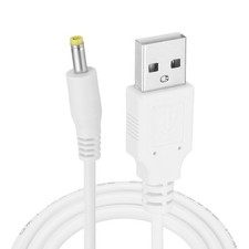 3.3ft USB A Type 4 x 1.7mm Straight Head Power Connector White