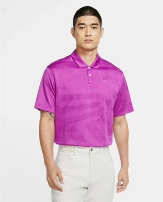 NIKE GOLF VAPOR JACQUARD POLOSHIRT OBERTEIL HERREN UK M ''VIVID PURPLE'' CK5924 551 