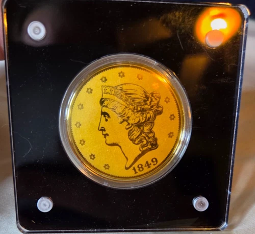 2022 American Mint 1849 Liberty Head Dbl Eagle 1/200oz 999 Fine Gold Com Coin