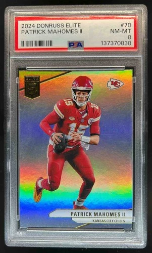 2024 Donruss Elite Patrick Mahomes II #70 Chiefs PSA 8