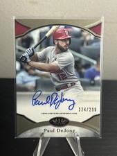 2020 Topps Tier One - Prime Performers Autographs #PPA-PDE Paul DeJong #/299