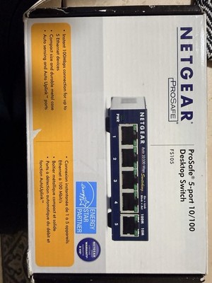 NETGEAR ProSAFE 5 Port Managed Smart Gigabit Switch FS105