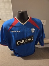 Authentic Glasgow Rangers Fc 2003/2005 Home Football Shirt Few Bobbles Mens L