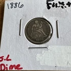 1886 Seated Liberty Dime Nice