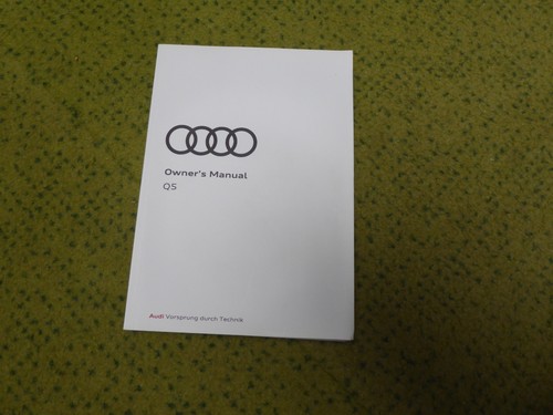 GENUINE AUDI Q5 HANDBOOK OWNERS MANUAL NAVI AUDIO 2017-2020 (11.2017)