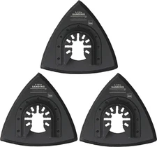 Triangle Sanding Pads for Oscillating Multitool with Universal Quick-Release ...