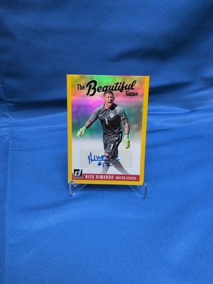 2021 Donruss NICK RIMANDO Beautiful Game Yellow Foil Auto /75 USMNT!