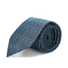  Stylish Polyhedral Dice Necktie - Dice Tie - D&D Dungeon Master's Green / Navy