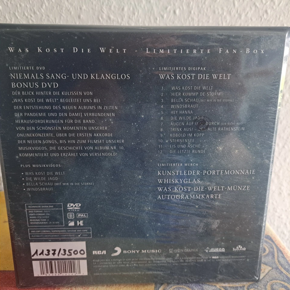 Versengold - Was kost die Welt, Limitierte Fanbox, CD+DVD+merch - Bild 2 von 2