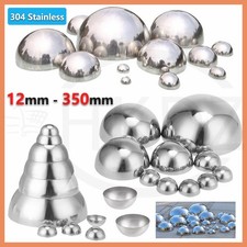 304 Stainless Steel Half Round Ball Hollow Half Round Railing Balls  25mm -350mm