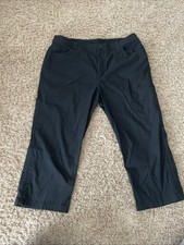 Eddie Bauer Rainier Stretch Outdoor Capris Pants Women's Sz 14 Travel Comfort