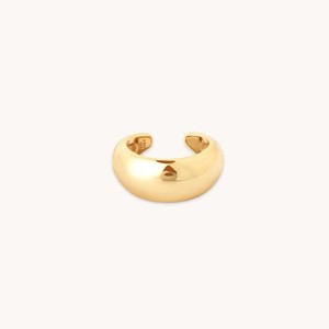Authentic Astrid and Miyu Dome Hoops in 18K Gold Plated Recycled Sterling Silver 925 Stamp