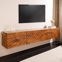 Massivholz Tv-Board Scorpion - 200Cm - Braun - Mangoholz - HäNgend Lowboard