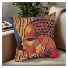 Abstract Art Throw Pillow Cover - 17x17 Decorative Pillow Case for Couch, Liv...