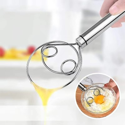 Premium Danish Dough Whisk Stainless Steel Bread & Sourdough Whisking Tool