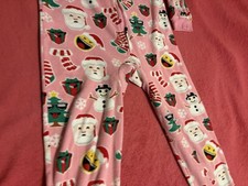 Children s Place Hooded Christmasy, One Piece Pajama Set Size Medium Or 7/8