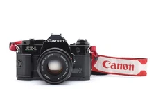 Read!【Exc+5 】Canon AE-1 Program SLR 35mm Black New FD 50mm F/1.8 From  Japan