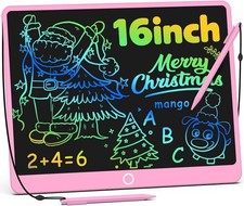 LCD Writing Tablet, 16 Inch Colorful Toddler Doodle Board Reusable Drawing Table