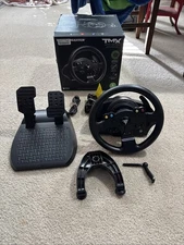 Thrustmaster TMX Force Feedback Racing Wheel 2 pedal set CIB Box Xbox PC One S X