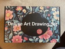 175 Piece Deluxe Art Set with 2 Drawing Pads, Acrylic Paints, Crayons, etc