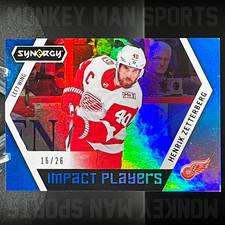 2017-18 Synergy - Henrik Zetterberg #/26- IMPACT PLAYERS #IP-2 BLUE RED WINGS
