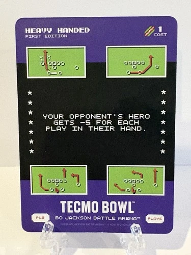 2026 Bo Jackson Battle Arena Tecmo Bowl Plays HEAVY HANDED PL8 SSP