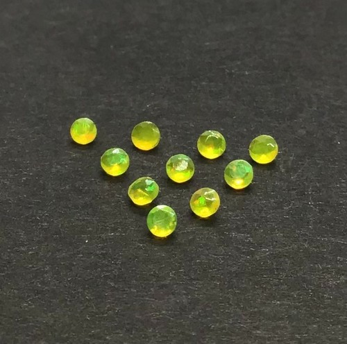 AAA Natural Ethiopian Yellow Fire Opal Round Cut Loose Gemstone For All Jewelry - Picture 6 of 8