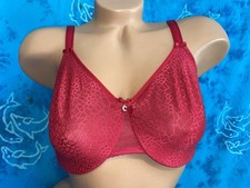 Chantelle 1891 Bright Red C Magnifique Seamless Unlined Minimizer Bra 34C FLAW