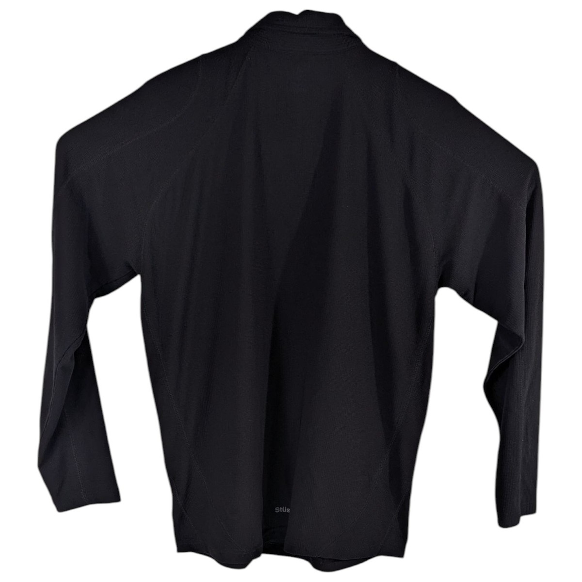 Stussy Mens Polo Shirt Large Black Long Sleeve Vintage 90s | eBay