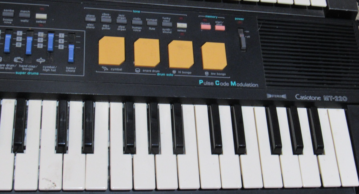 Vintage 1980's Casio MT-220 MT-500 MT-36 3 Keyboard LOT drum pads