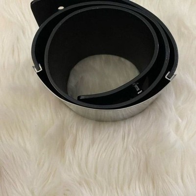 Emporio Armani Women YEWH37 Cuffed Wide Leather Belt Size 38 