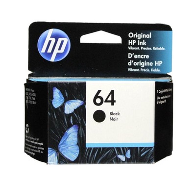 Genuine HP 64 Black Ink Cartridge N9J90AN | OEM For ENVY Photo Printers, Expires 2027
