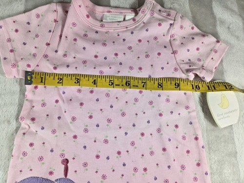 First Moments Pink Ladybug Creeper Bodysuit Baby Girl Romper Newborn 0-3 Months - Bild 7 von 10