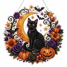 Halloween Diamond Art Hanging Kits for Adults Beginners, DIY Acrylic 5D Speci...