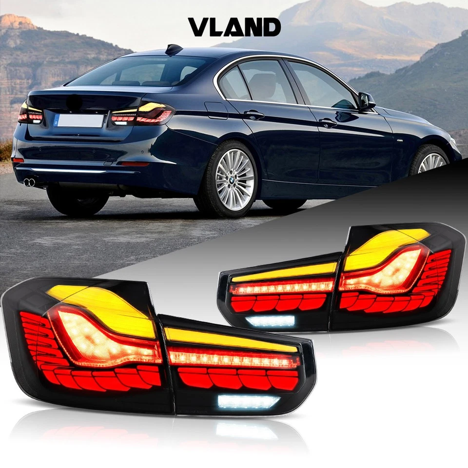 Luces traseras Smoke GTS para BMW F30 F35 F80 2012-2018 serie 3 M3 LED con secuencial Foto 3 de 4