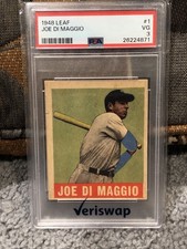1948 Leaf Joe DiMaggio #1 PSA VG 3 New York Yankees Hall of Fame Vintage Card 