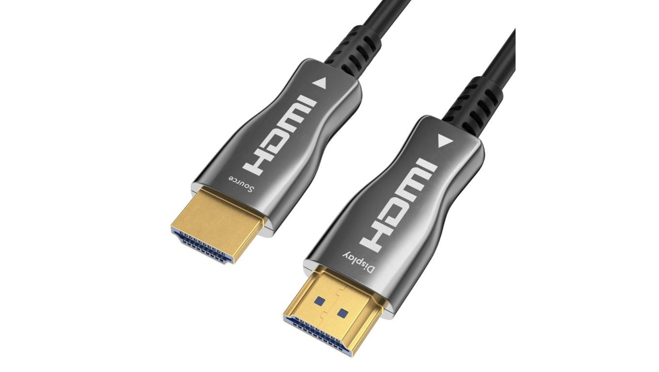 5907772506370 Оптоволоконный кабель CLAROC HDMI 2.0 4K Премиум-класса с высокой скоростью Ultra HD 4K@6
