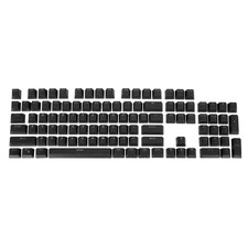 Mechanical Keyboard Keycaps 1 Set Keyboard Replacement ABS 104 Keys, Black