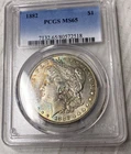 New Listing1882 Morgan Silver Dollar TONED Graded MS65 PCGS