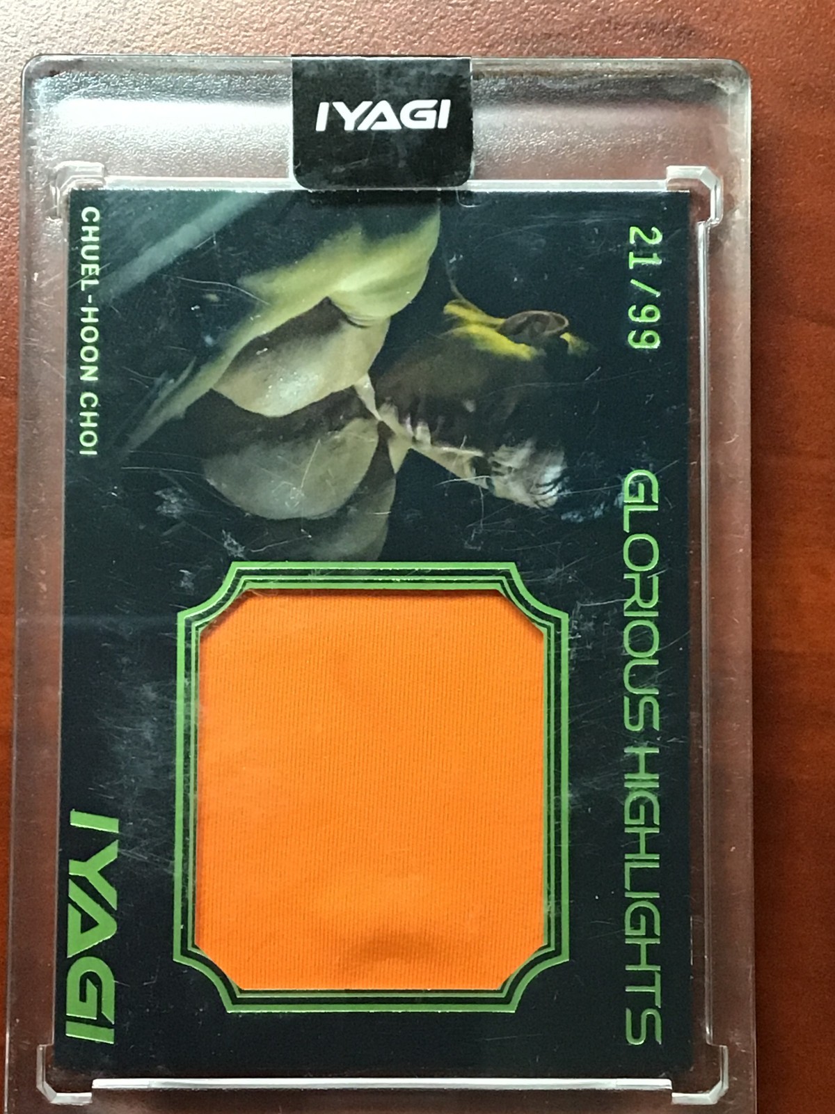 2021 IYAGI Glorious Highlights Chuel-Hoon Choi Relic Jersey 21/99 GH-RE15