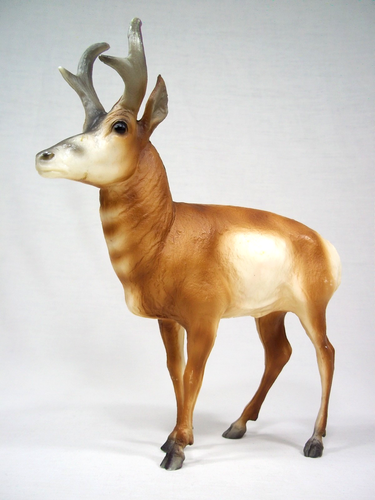 Vintage Breyer #310 Pronghorn Antelope Light Brown & White Mammal 1971-1976 USA - Picture 2 of 7